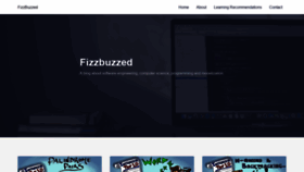 What Fizzbuzzed.com website looked like in 2020 (4 years ago)