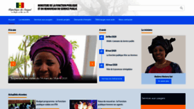 What Fonctionpublique.gouv.sn website looked like in 2020 (4 years ago)