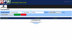 What Fencingtimelive.com website looked like in 2020 (3 years ago)