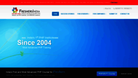What Freshersindia.com website looked like in 2020 (3 years ago)