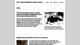 What Fastefoundation.org website looked like in 2020 (4 years ago)