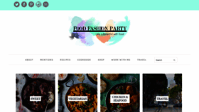 What Foodfashionparty.com website looked like in 2020 (4 years ago)