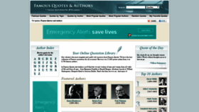 What Famousquotesandauthors.com website looked like in 2020 (3 years ago)