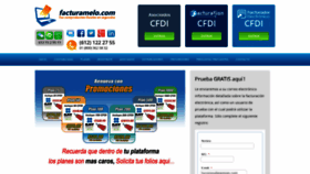 What Facturamelo.com website looked like in 2020 (3 years ago)