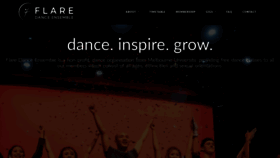 What Flaredance.com website looked like in 2020 (4 years ago)
