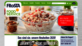 What Frostafoodservice.de website looked like in 2020 (4 years ago)