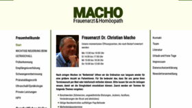 What Frauenarzt-dr-macho.at website looked like in 2020 (4 years ago)