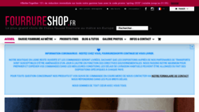 What Fourrureshop.fr website looked like in 2020 (4 years ago)