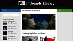 What Freesoundslibrary.com website looked like in 2020 (4 years ago)