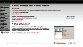 What Flumotion.net website looked like in 2020 (3 years ago)