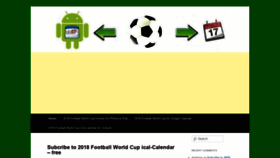 What Football-calendar.com website looked like in 2020 (4 years ago)