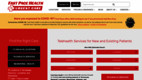 What Fastpaceurgentcare.com website looked like in 2020 (4 years ago)