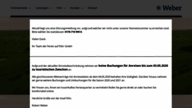 What Ferien-auf-foehr.de website looked like in 2020 (4 years ago)