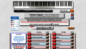 What Fabriziocaligaris.com website looked like in 2020 (4 years ago)