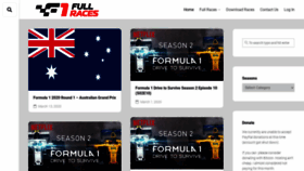 What F1fullraces.com website looked like in 2020 (4 years ago)