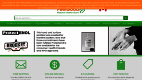 What Feelgoodnatural.com website looked like in 2020 (4 years ago)