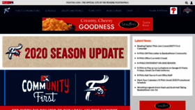 What Fightins.com website looked like in 2020 (4 years ago)