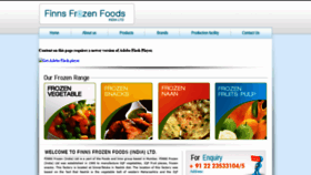 What Finnsfrozenfoods.com website looked like in 2020 (3 years ago)
