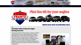What Frantzfilters.com website looked like in 2020 (4 years ago)