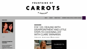 What Fountainsofcarrots.com website looked like in 2020 (4 years ago)