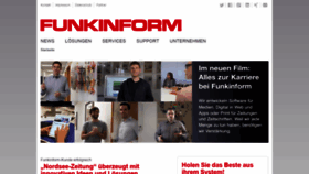 What Funkinform.de website looked like in 2020 (4 years ago)