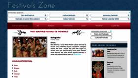 What Festivalszone.com website looked like in 2020 (3 years ago)