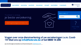 What Federale.be website looked like in 2020 (5 years ago)