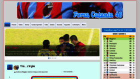 What Forzacatania46.com website looked like in 2020 (3 years ago)