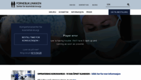 What Fornebuklinikken.no website looked like in 2020 (3 years ago)