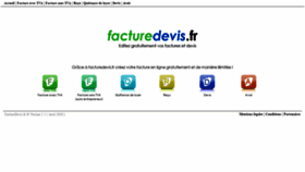 What Facturedevis.fr website looked like in 2020 (3 years ago)