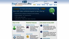 What Freeconferencepro.com website looked like in 2020 (3 years ago)