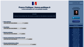 What France-politique.fr website looked like in 2020 (4 years ago)