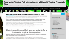 What Freshwater-tropical-fish-care.com website looked like in 2020 (4 years ago)