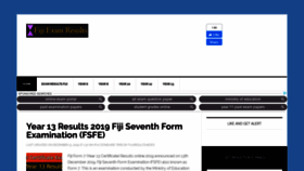 What Fijiexamresults.com website looked like in 2020 (4 years ago)