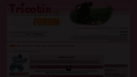 What Forumtricotin.com website looked like in 2020 (3 years ago)