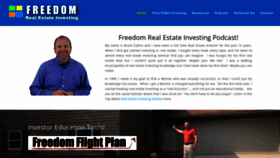 What Freedomrealestateinvesting.com website looked like in 2020 (4 years ago)