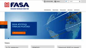 What Fasa.lt website looked like in 2020 (4 years ago)