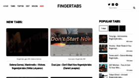 What Fingertabs.com website looked like in 2020 (4 years ago)