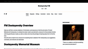 What Fmdostoyevsky.com website looked like in 2020 (5 years ago)