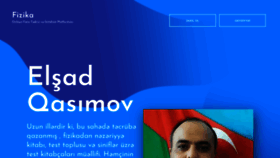 What Fizikasinaq.az website looked like in 2020 (4 years ago)
