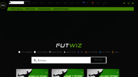 What Futwiz.com website looked like in 2020 (3 years ago)