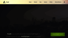 What Fivem.net website looked like in 2020 (5 years ago)
