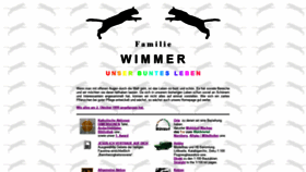 What Familie-wimmer.com website looked like in 2020 (3 years ago)