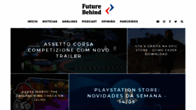 What Futurebehind.com website looked like in 2020 (3 years ago)
