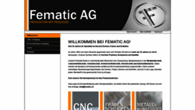 What Fematic.ch website looked like in 2020 (4 years ago)