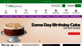 What Flowerncake.com website looked like in 2020 (3 years ago)