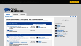 What Forum-speditionen.de website looked like in 2020 (3 years ago)