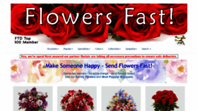 What Flowersfast.com website looked like in 2020 (3 years ago)
