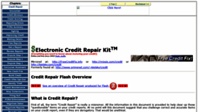 What Freecreditfix.info website looked like in 2020 (3 years ago)