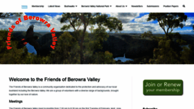 What Friendsberowravalley.com.au website looked like in 2020 (4 years ago)